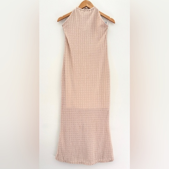 See You Monday Women's Large Halter Dress Y2K Boho Coastal Cowgirl Festival Maxi - Picture 1 of 10